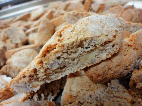 a close up of a piece of bread at Tenuta Montelaura in Forino