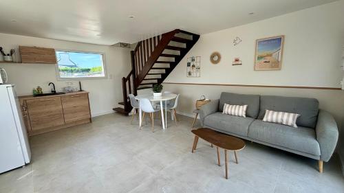 Η κουζίνα ή μικρή κουζίνα στο Maison à 5 min à pieds de la mer