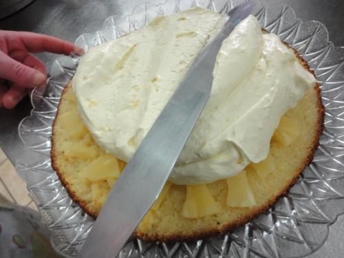 a knife sitting on top of a cake at Tenuta Montelaura in Forino