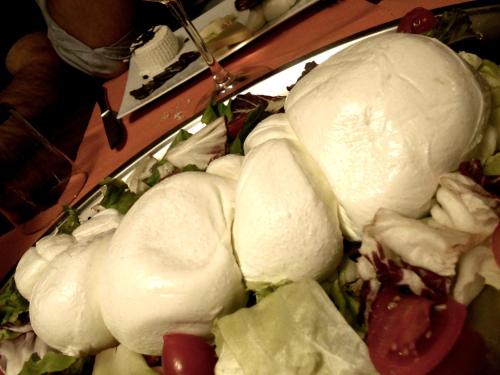 a plate of food with ice cream and other foods at Tenuta Montelaura in Forino
