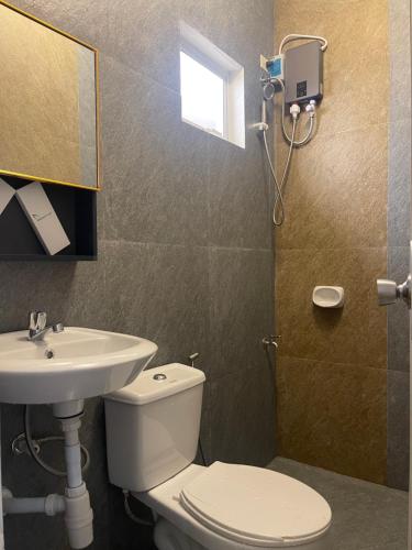 Koupelna v ubytování Prim Travellers Inn