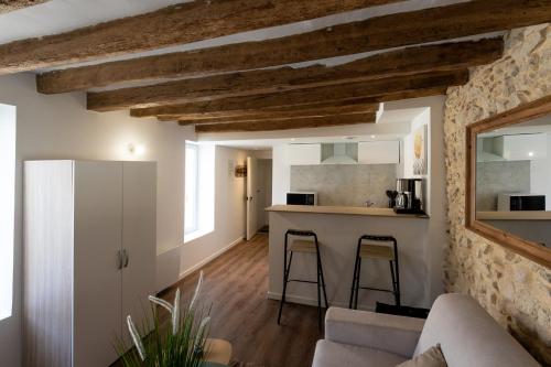 Η κουζίνα ή μικρή κουζίνα στο Studio Bohème - Centre Ville