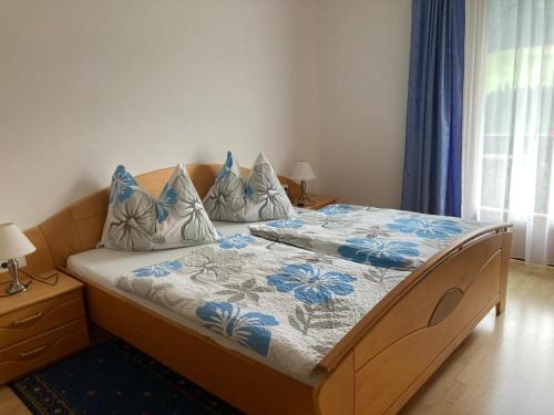 Postel nebo postele na pokoji v ubytování Haus Strieder