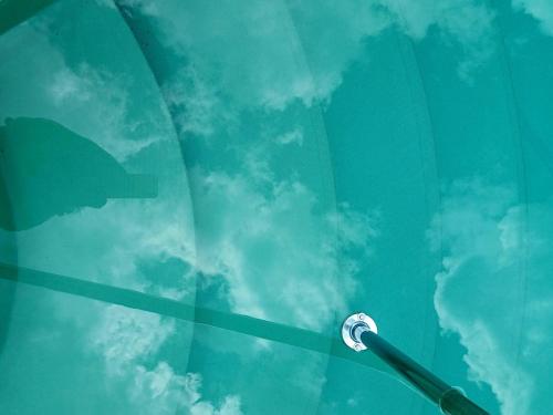 a street light in front of a cloudy sky at Badia a Coltibuono Wine Resort in Gaiole in Chianti