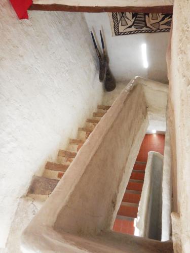 a set of stairs with a pair of scissors at Mas de Regardebon in Mazan