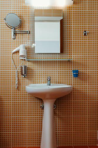Koupelna v ubytování Hotel Livikon