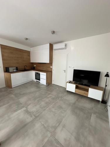 Kuchyň nebo kuchyňský kout v ubytování 2-izbový apartmán VALMAR v centre Piešťan