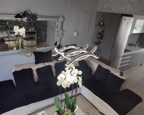 Zona de estar de Diamond City Lux Apartment