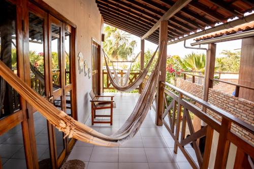 Balkoni atau teres di Flats Villa Gelú