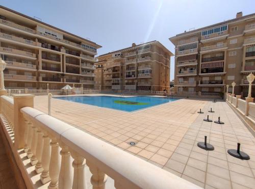 Bazén v ubytování Vista al mar 2 - La Mata nebo v jeho okolí