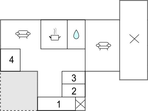 a block diagram of a periodic table with a water drop at Lovely Summer House By Venø Bay in Vinderup
