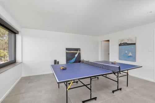 Stolní tenis v ubytování Seaglass House, Culburra Beach nebo okolí