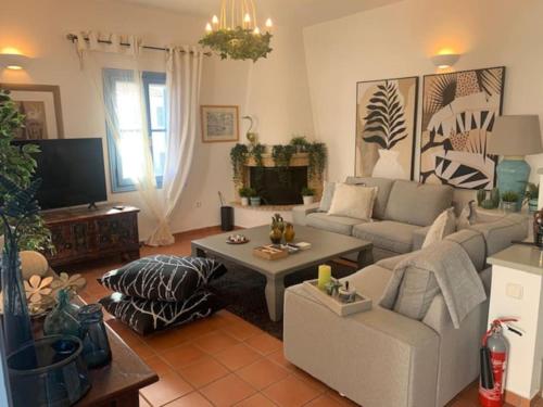 Posezení v ubytování Villa Lida Spetses - Private Pool