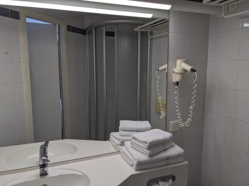 Koupelna v ubytování Gästehaus Zabeltitz