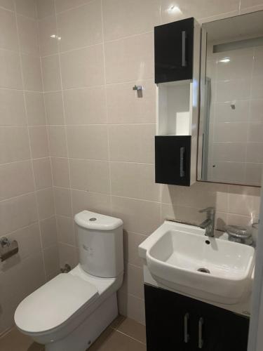 Koupelna v ubytování Arena Hotel Khachmaz