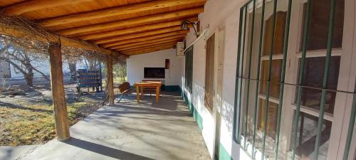 Balkoni atau teres di Cabañas Lau Pau