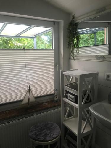 Balkón nebo terasa v ubytování Ferienwohnung Nordwind 2