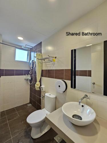 Koupelna v ubytování B-Lagoon Resort 3BR Melaka