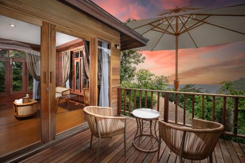 Balkón nebo terasa v ubytování Dusit Buncha Koh Tao by Riya Group