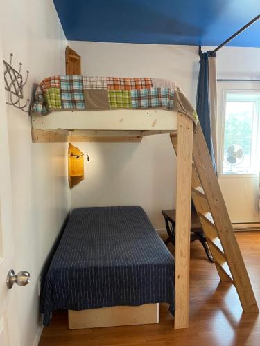 Postel nebo postele na pokoji v ubytování Auberge du Wagon