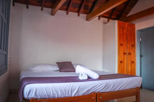 a bedroom with a bed in a room at Aura Hotel Parque Barichara By Infinity in Barichara