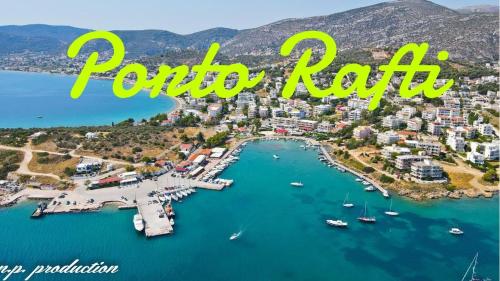 a view of ponjo raglan with the words ponjo raglan at 4 Seasons Suites Paradise Athens Airport 2 in Markopoulo