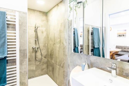 Koupelna v ubytování Ferienwohnung Ternberg