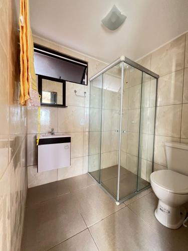 Koupelna v ubytování Cantinho do Eden - Pontal de Coruripe - em frente a praia com garage privativo