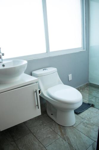 Un baño de Hotel Ciclovía & Terraza