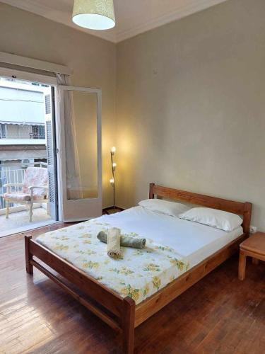 5' απο μετρό, δωμάτιο με ιδιωτικό μπαλκόνι