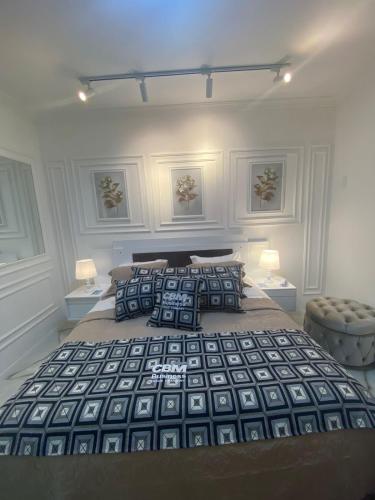 Ένα ή περισσότερα κρεβάτια σε δωμάτιο στο Flat Beira Mar Piedade 1603