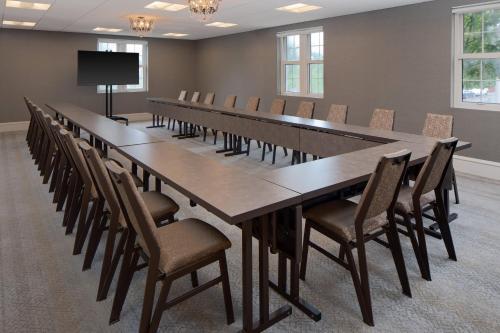 a large conference room with a long table and chairs at The Westin Governor Morris, Morristown in Morristown