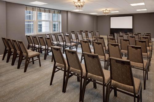 a room with rows of chairs in a classroom at The Westin Governor Morris, Morristown in Morristown