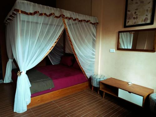 Postel nebo postele na pokoji v ubytování Jungle View Homestay & Guesthouse Only Stay Here Book Treking With Us