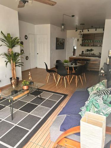 Η κουζίνα ή μικρή κουζίνα στο Apartamento con alberca cerca de la playa