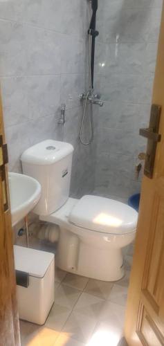 Et badeværelse på Bbunga cozy apartment