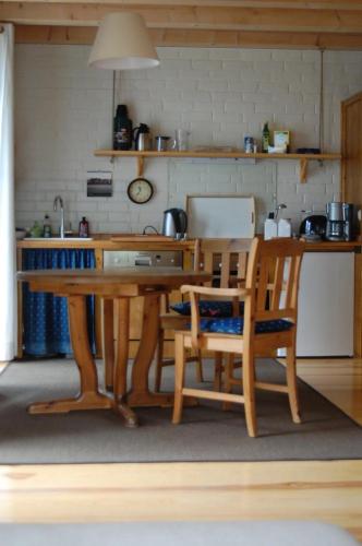 Dapur atau dapur kecil di Bio-Apartments Mühlspreeweg