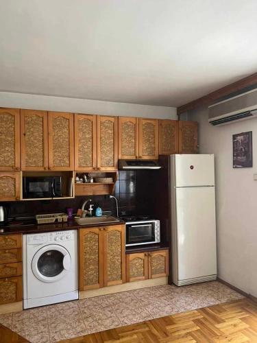 Kuchyň nebo kuchyňský kout v ubytování Martin`s apartments