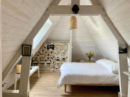 Un verger en bord de mer