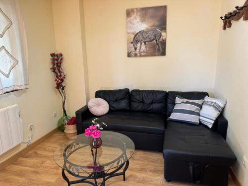Χώρος καθιστικού στο Apartamentos Sanabria
