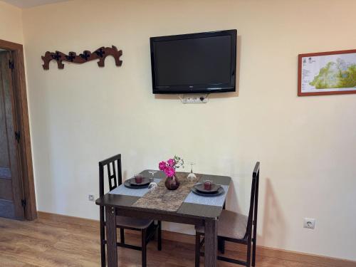 Μια τηλεόραση ή/και κέντρο ψυχαγωγίας στο Apartamentos Sanabria
