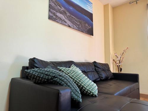 Χώρος καθιστικού στο Apartamentos Sanabria