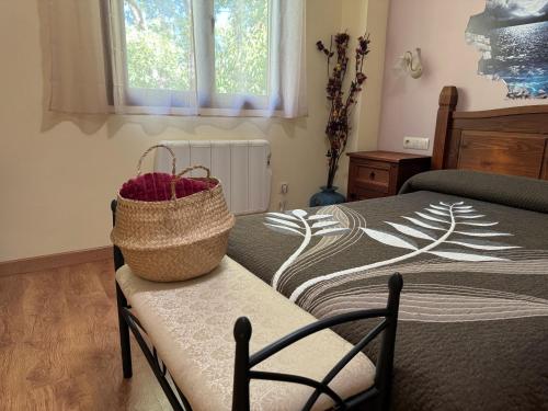 Ένα ή περισσότερα κρεβάτια σε δωμάτιο στο Apartamentos Sanabria