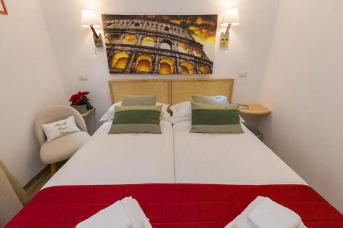 Postel nebo postele na pokoji v ubytování Flatinrome Rooms in Trastevere