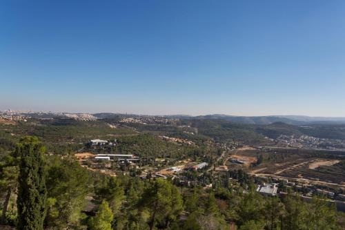 a view of the city from the top at Ye'arim Hotel in Maale Hachamisha