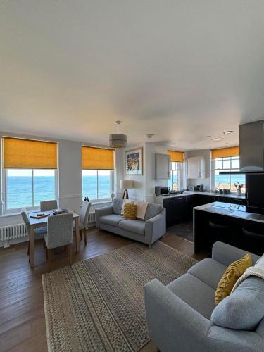 Et opholdsområde på The Luxury Lookout Sheringham