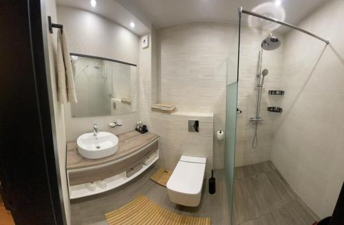 Koupelna v ubytování Borovets Boutique Apartment Sequoia II