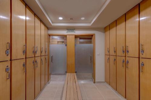 a row of lockers in a locker room at Islamabad Marriott Hotel in Islamabad