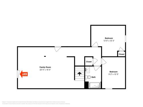 a floor plan of a house at Almost Eden in McHenry