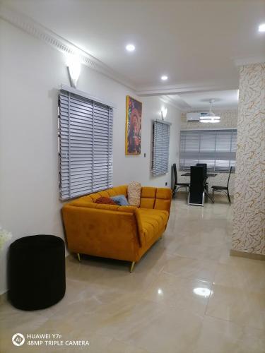Posezení v ubytování Cozy Suites